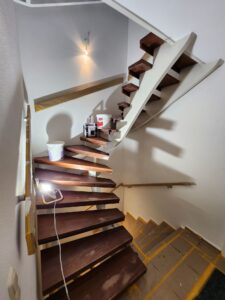 Treppenlackierung Vorbereitung